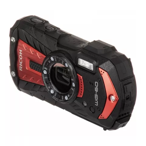 Цифровая фотокамера Ricoh WG-60 black & red 