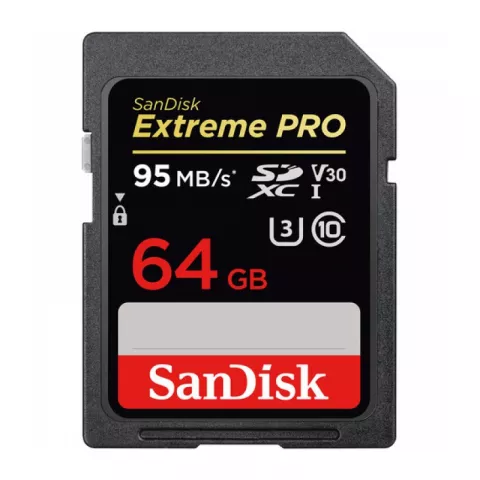 Карта памяти SanDisk Extreme Pro SDXC UHS Class 3 V30 95MB/s 64GB