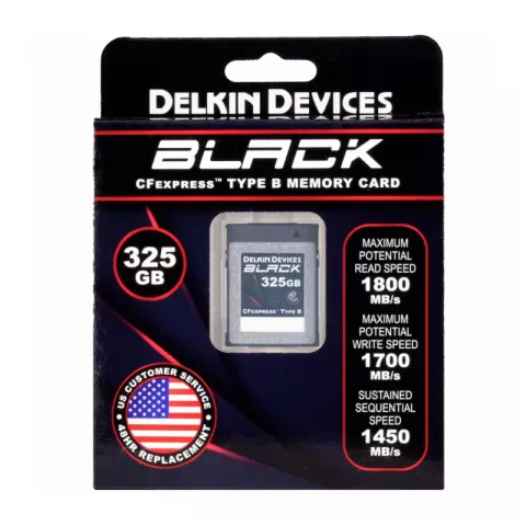 Карта памяти Delkin Devices Black CFexpress Type B 325GB [DCFXBB325]