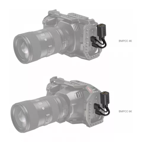 SmallRig 2960 Адаптер кабеля HDMI/USB Type-C для клеток цифровых камер BMPCC 4K/6K