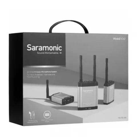 Saramonic vlink2 Kit2 RX+TX+TX два передатчика c петличными микрофонами и 1 приемником