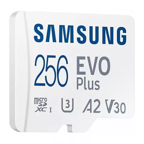 Карта памяти Samsung 256GB microSDXC Evo Plus UHS-I, U3, V30, A2 130MB/s (MB-MC256KA)