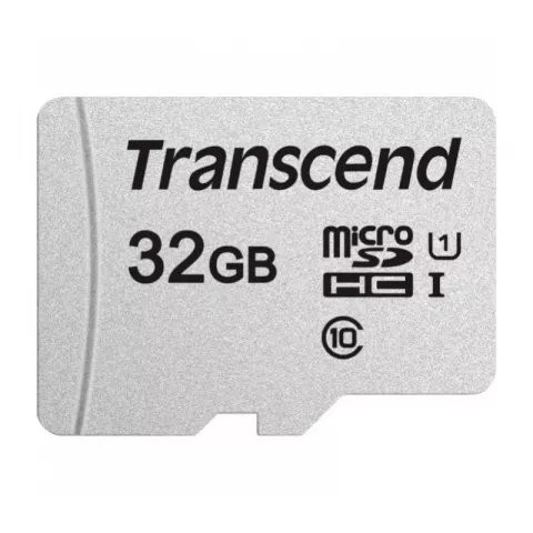 Карта памяти Transcend TS32GUSD300S-A microSDHC 32GB 300S Class 10 UHS-I U1 + SD adapter