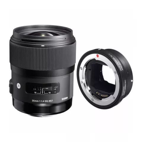 Объектив Sigma AF 35mm F/1.4 DG HSM/A Canon + адаптер MC-11 EF-Sony E