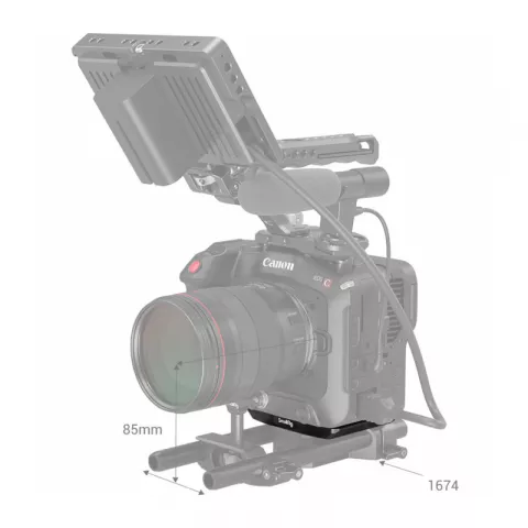 SmallRig 3189 Нижняя площадка для цифровой кинокамеры Canon C70 Bottom Plate