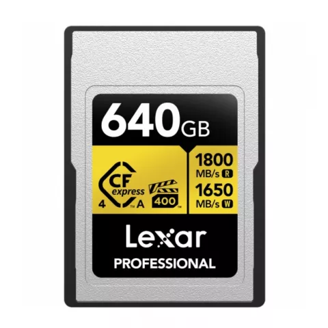Lexar Professional CFexpress Type A  Gold 640Gb R/W 1800/1650МБ (LCAGOLD640G-RNENG)