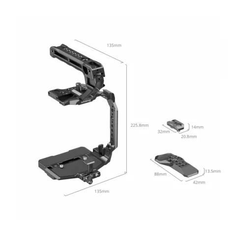 SmallRig 5136 Комплект для цифровой камеры Canon C80, верхняя ручка, фиксатор кабеля, поддержка