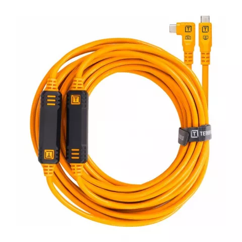 Кабель TetherPro USB-C to USB-C Right Angle 9.4m Orange [CUC31RT2-ORG]