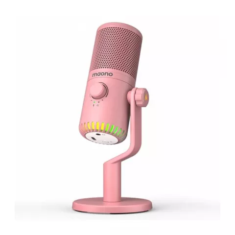 Maono DM30RGB конденсаторный USB микрофон pink
