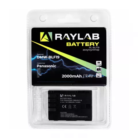 Аккумулятор Raylab RL-BLF19 2000мАч