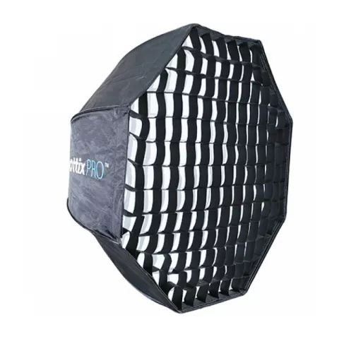 Софтбокс-зонт восьмиугольный Phottix HD с решеткой 80 см (82484), легко складываемый