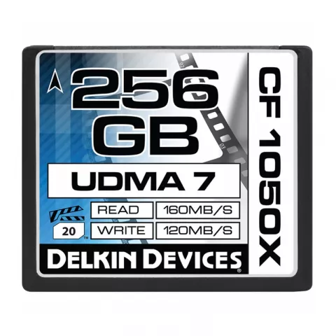 Карта памяти Delkin Devices Cinema CF 256GB UDMA7 1050X (DDCF1050256G)