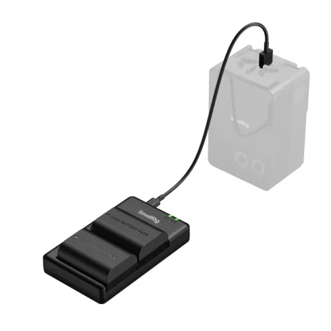 SmallRig 5408 Зарядное устройство с двумя литий-ионными аккумуляторами LP-E6N