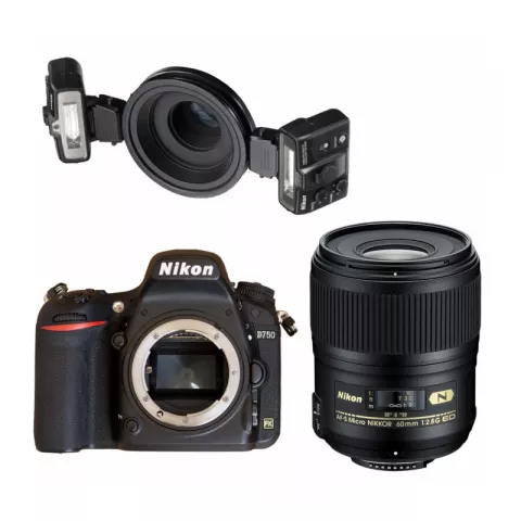 Дентал-кит Комплект для стоматологии: фотокамера Nikon D750 + вспышка Speedlight Remote Kit R1 + объектив Nikon 60mm f/2.8G