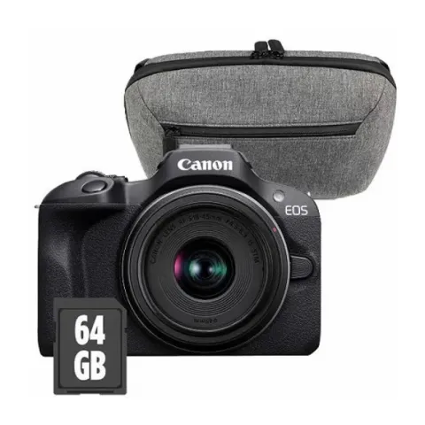 Цифровая фотокамера Canon EOS R100 kit 18-45 IS STM (+BAG+64GB)