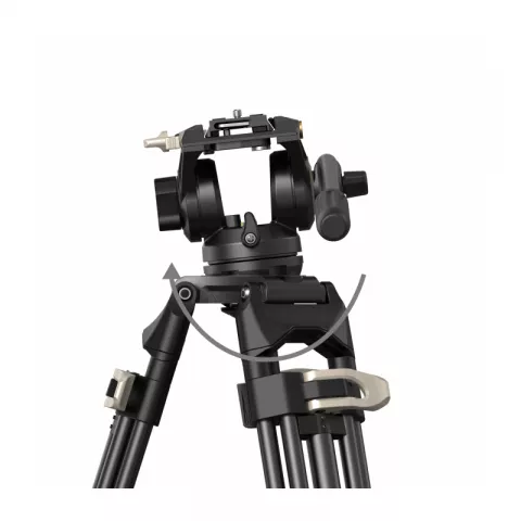 SmallRig 3751 штатив AD-01 с видеоголовой/алюминиевый Heavy-Duty Fluid Head Tripod