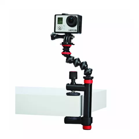 Держатель-струбцина JOBY Action Clamp & GorillaPod Arm (черный/красный)