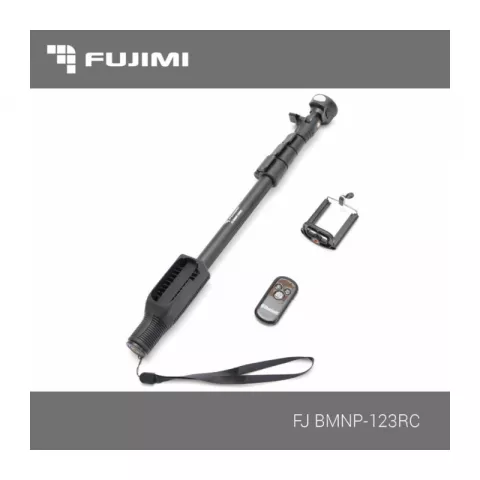 Селфи-Монопод со съёмным пультом ДУ и держ. для смартфона Fujimi FJ BMNP-123RC, 580-1470 мм