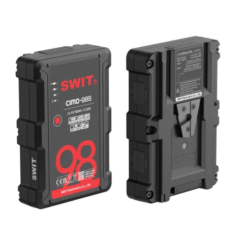 SWIT CIMO-98S Аккумуляторная батарея V-Mount Slim Cine 98 Втч разъемы D-Tap, USB-C, USB-A