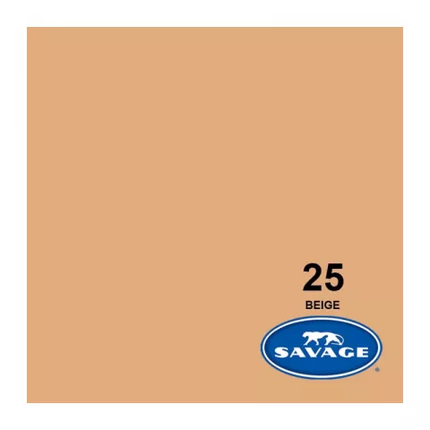 Savage 25-1253 BEIGE Фон бумажный Бежевый 1,35 х 11 метров