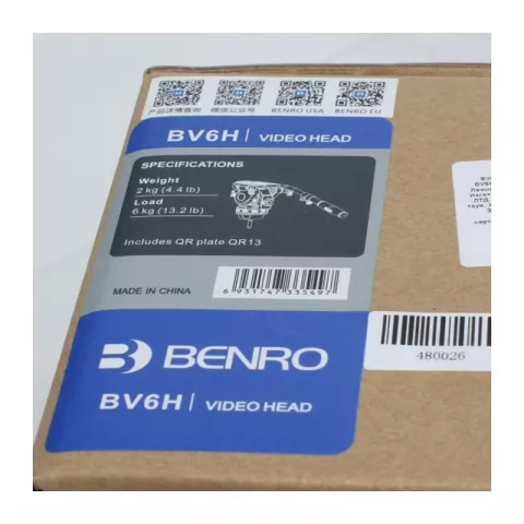 Видеоголовка BENRO BV6H профессиональная 75мм