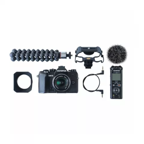 Цифровая фотокамера Olympus OM-D E-M5 mark III kit EW-M1220 black + LS-P4 black