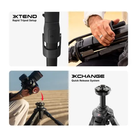 Manfrotto MKONEA-500X штатив алюм. MTONEA + голова MVH500XAH черный