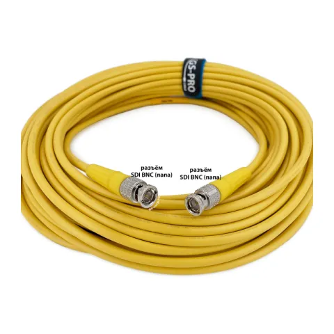 GS-PRO 12G SDI BNC-BNC (mob) (yellow) 20 метров мобильный/сценический кабель (желтый)
