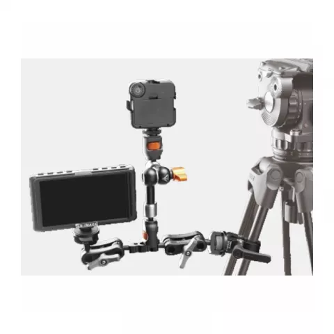 E-IMAGE EI-A74 TWIN arm monitor mount w/quick lock&unlock 1/4
