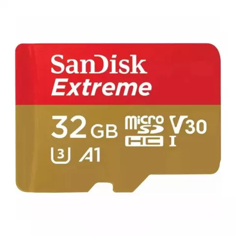 Карта памяти SanDisk Extreme microSDHC UHS-I U3 V30 A1 100/60 MB/s 32Gb (SDSQXAF-032G-GN6MN)