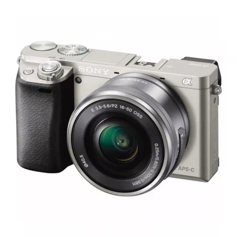 Цифровая фотокамера Sony Alpha A6000 Kit 16-50mm f/3.5-5.6 E OSS PZ серебристая