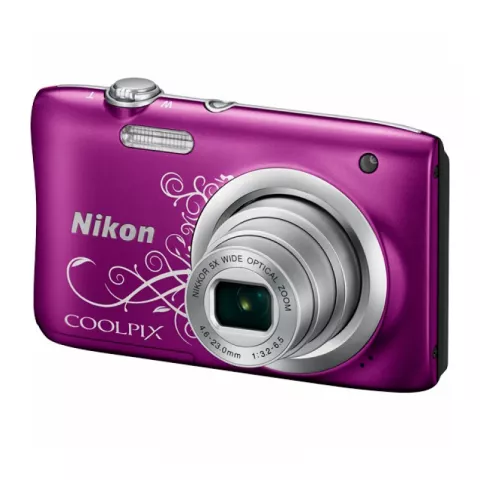 Цифровая фотокамера Nikon Coolpix A100 фиолетовый (с рисунком)