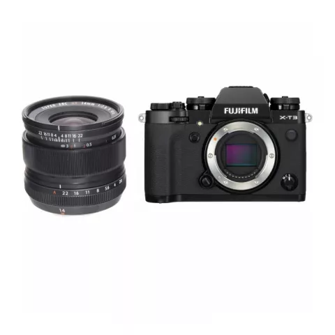 Цифровая фотокамера Fujifilm X-T3 Body Black + XF 14mm F2.8 R