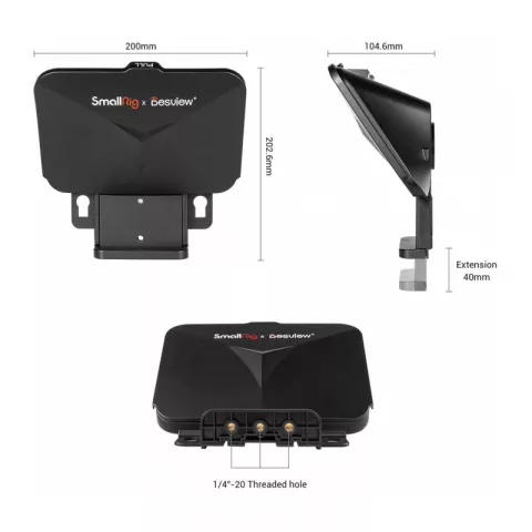 SmallRig 3374 Desview Portable Tablet TP10 Телесуфлер для цифровых камер и смартфонов