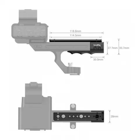 SmallRig MD3490 Удлинитель для ручки Sony FX3 XLR Handle Extension Rig