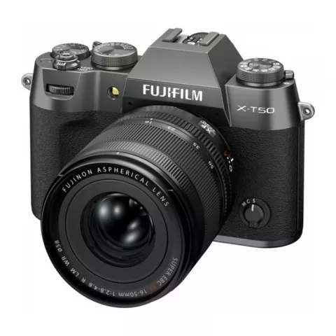 Fujifilm X-T50 Kit XF 16-50mm F2.8-4.8 R LM WR Charcoal Silver