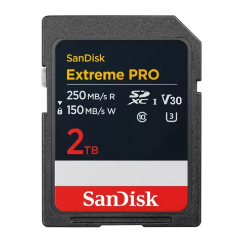 Карта памяти SanDisk Extreme Pro SDXC UHS-I Class 3 V30 250/150 MB/s 2Tb (SDSDXXD-2T00-GN4IN)