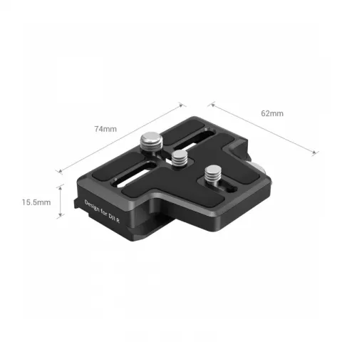 SmallRig 3162 Быстросъемная удлиненная площадка с креплением Arca для стабилизаторов DJI RS 2 /RSC 2