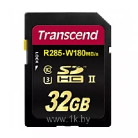 Карта памяти SD 32GB Transcend SDHC Class10 UHS-II U3 Ultimate (TS32GSD2U3)