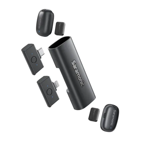 Saramonic Air SE-02 Радиосистема 2,4 ГГц 2 приемника + 2 передатчика, разъемы Type-C и Lightning