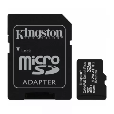 Карта памяти microSDXC 32GB Kingston Canvas Select Plus UHS-I U1 A1 + ADP (100/10 Mb/s)