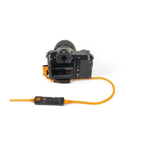 Адаптер Tether Tools TetherPro Optima 10G USB-C (0.51m) с угловым разъемом Orange [CUCRTC1G2-ORG]