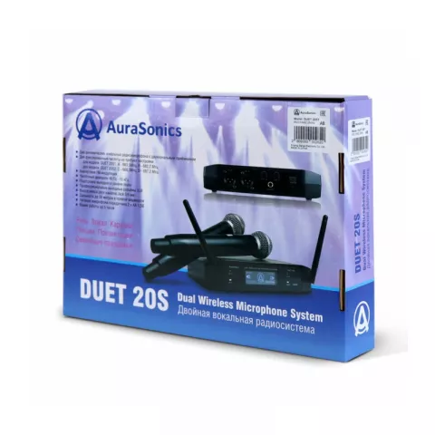 AuraSonics DUET 20S1 двойная радиосистема с ручными передатчиками