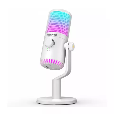 Maono DM30RGB конденсаторный USB микрофон white