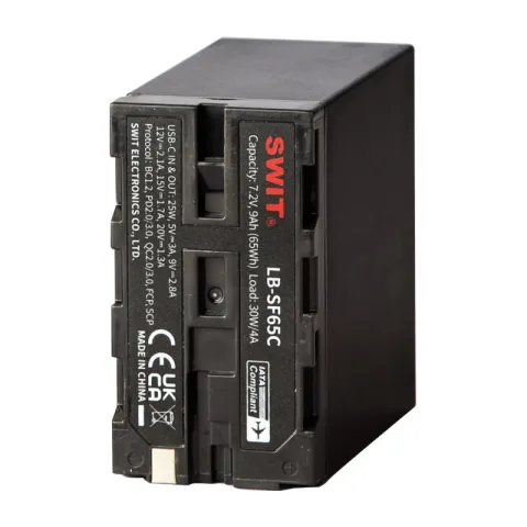 SWIT LB-SF65C Аккумуляторная батарея для Sony NP-F 65 Втч разъемы D-Tap, USB-C