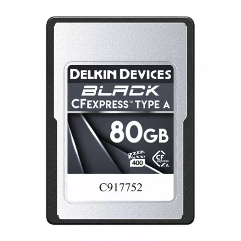 Карта памяти Delkin Devices Black CFexpress Type A 80GB [DCFXABLK80]