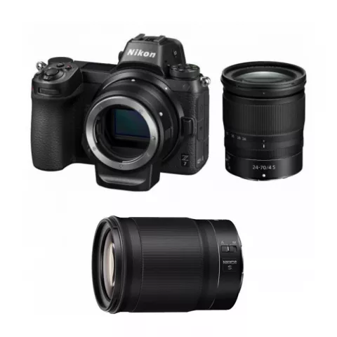 Цифровая фотокамера Nikon Z7 Kit 24-70/4 S + переходник FTZ + Z 85mm f/1.8 S