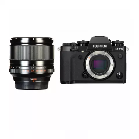 Цифровая фотокамера Fujifilm X-T3 Body Black + XF 56mm F1.2 R APD