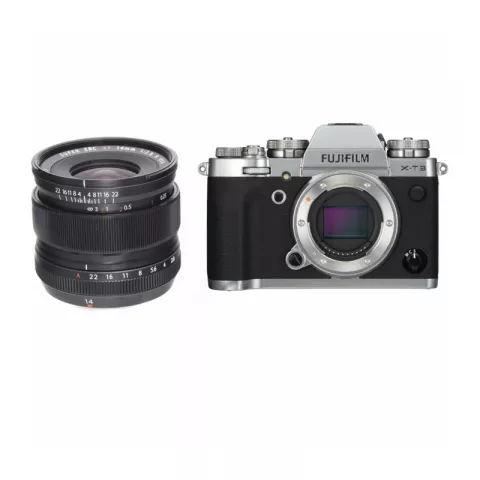 Цифровая фотокамера Fujifilm X-T3 Body Silver + XF 14mm F2.8 R