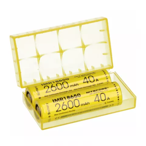 Аккумуляторная батарея Nitecore IMR18650 2600 мАч ток разряда 25А пиковый ток 40А (2 шт)